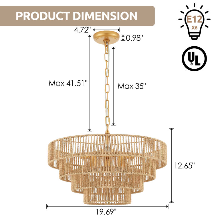 6 inch deals pendant light